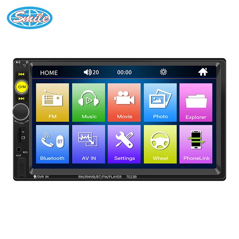 Wholesale Cheapest 7inch Touch Screen BT Car Media Player USB Plug-In Card Car Radio FM With Camera Hands-Free Calling