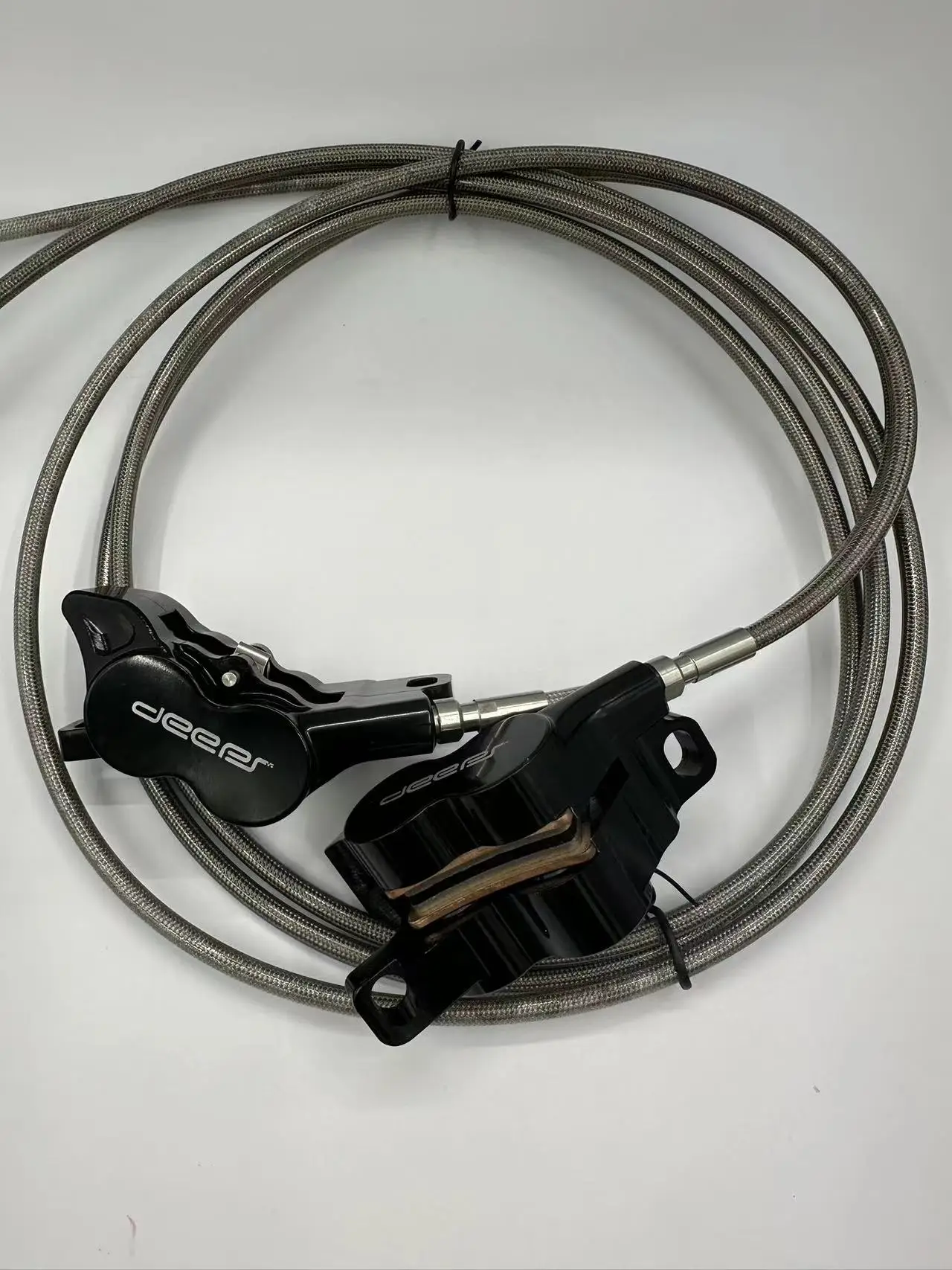 Wholesale Electric Bicycle Power Off Oil Pressure Disc Brake Open System Four Piston Hydraulic Disc Brake