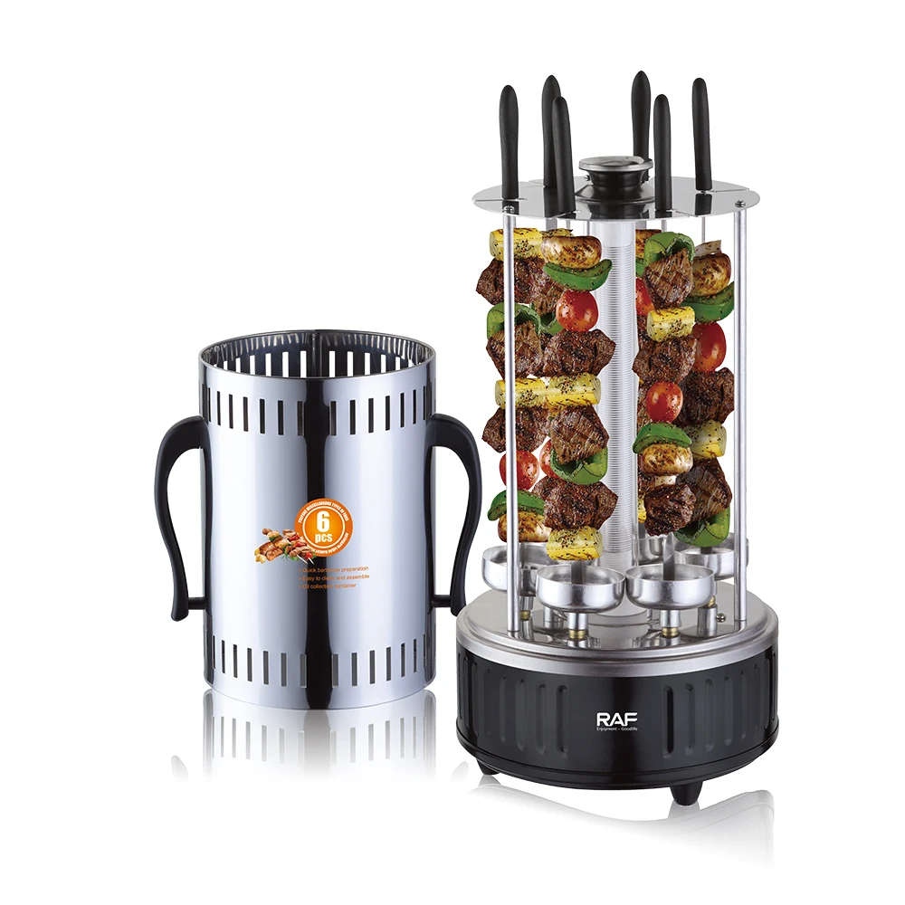 RAF Electric BBQ Burning Stove Grill Kitchen Metal Steel Stainless Baking Tool Electric Skewers