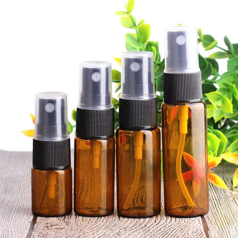 5ml 10ml 15ml 20ml  amber glass spray bottle 1/3 oz refillable perfume atomizer 10cc parfum fragrance bottles