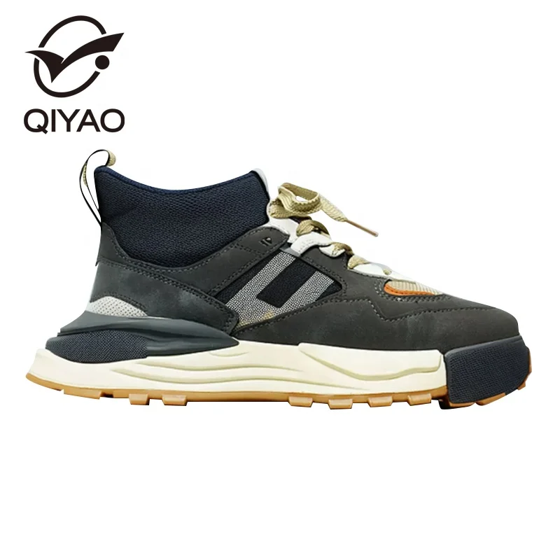 Qiyao Original SkateInspired Sneakers for Men  HighQuality Walking Shoes with Customizable Logo Options
