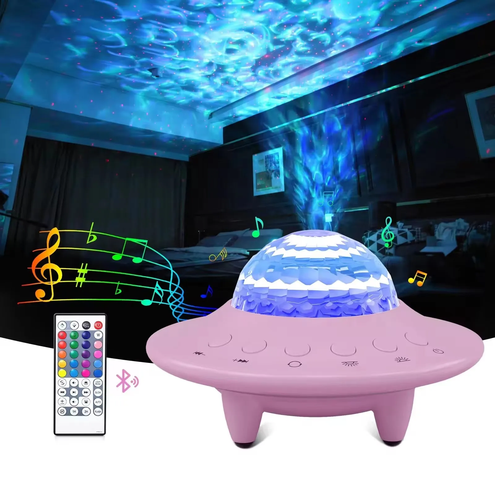 USB Star Purple Laser Led Starry Sky Night Light Projector Lamp OEM kid BT night light home decor Starry Night Light Projector
