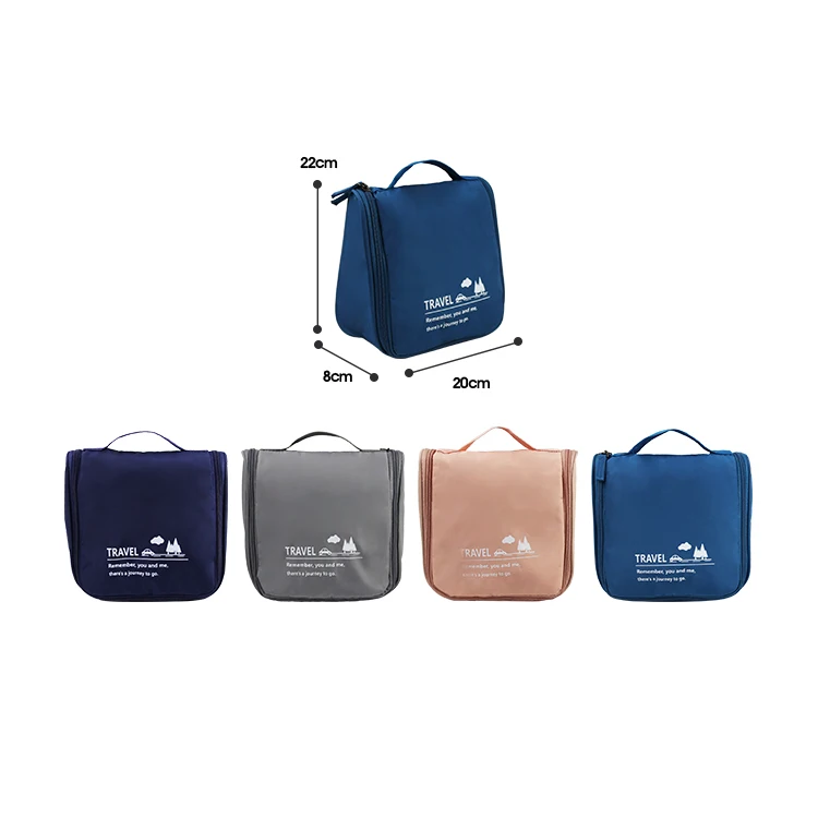 Custom Logo Business Wash Bags High-Capacity Toiletries Bag Travel Bag With Hanging Hook