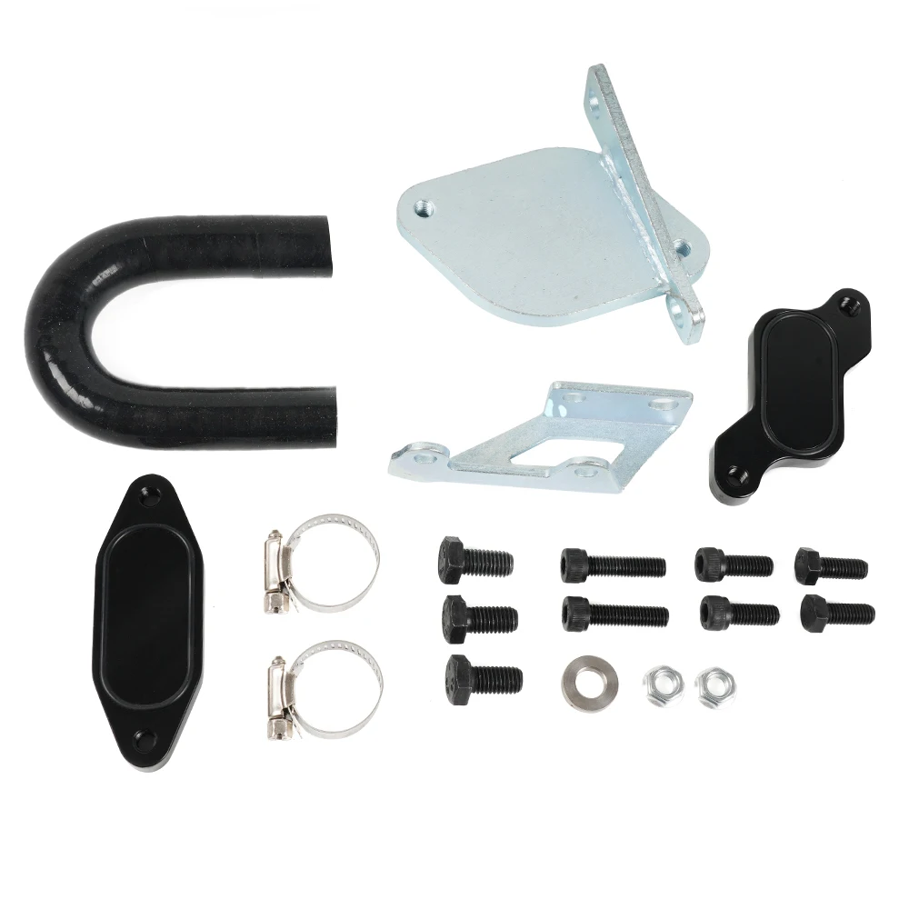 EGR Valve Cooler Delete Kit For 2007.5-2010 Chevrolet EGR Valve Kit Billet Intake Plate GMC GM 6.6L 6.6 Duramax LMM