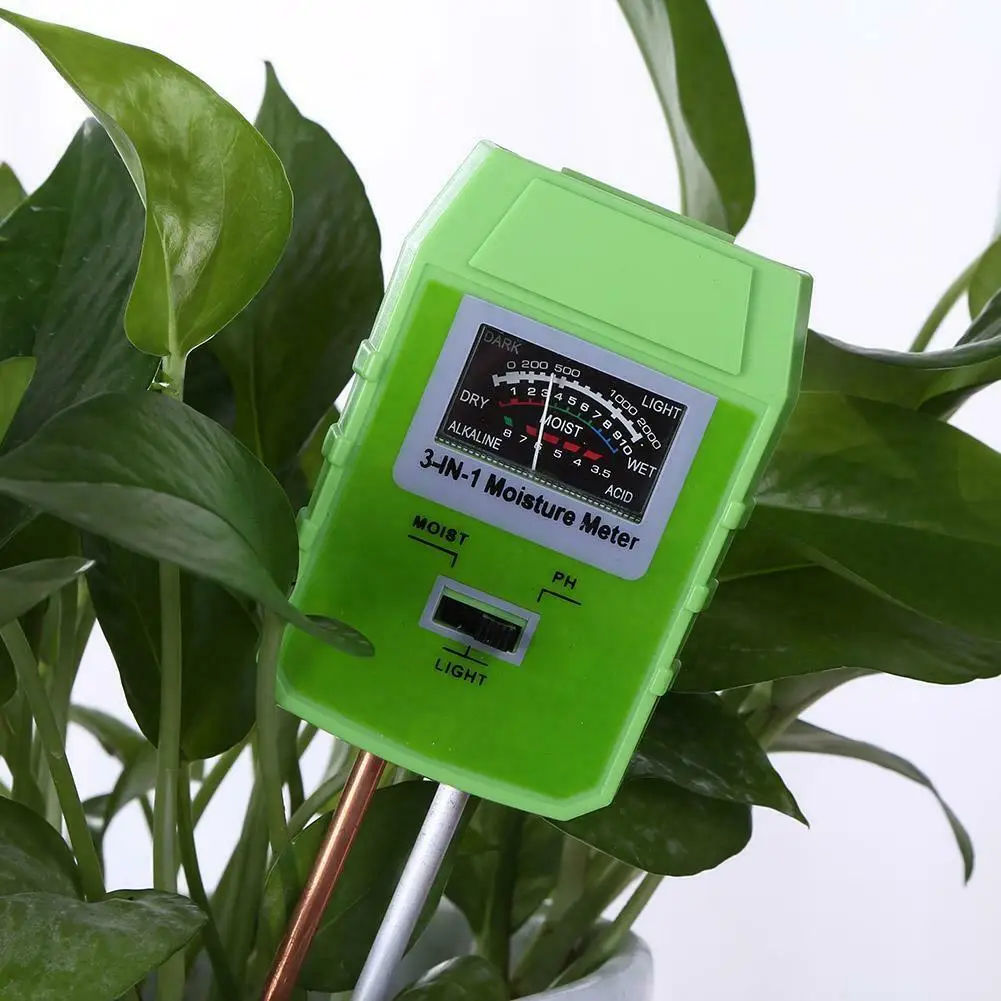 2020 new 3-in-1 Soil pH Tester and Moisture Light Intensity Meter tester  portable readings