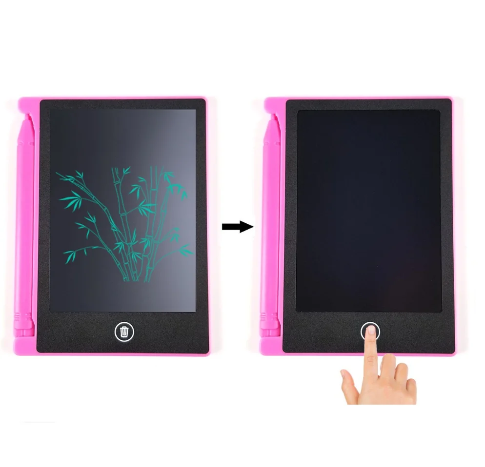2019 trending products lcd electronic drawing board kids tablet Erasable writing pad 4.4 inch kids electronic lcd pad
