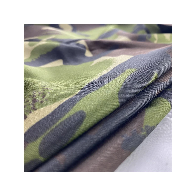 Factory hot selling printed knit fabric custom printing camouflage fabric