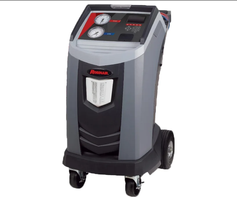 AC Auto Refrigerant Recovery Recycling Machine  Air conditioner cleaning Car AC refrigerant gas reclaim unit