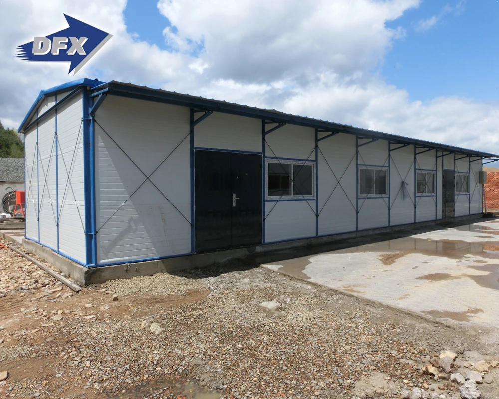 Light Prefabricated Steel Structure House Construction Site Dormitory From China