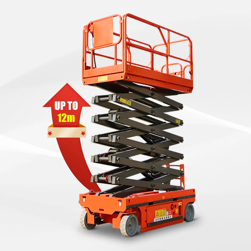 Portable Scissor Lift Elevator Movable Hydraulic Aerial Lifting Platform GTJZ-10