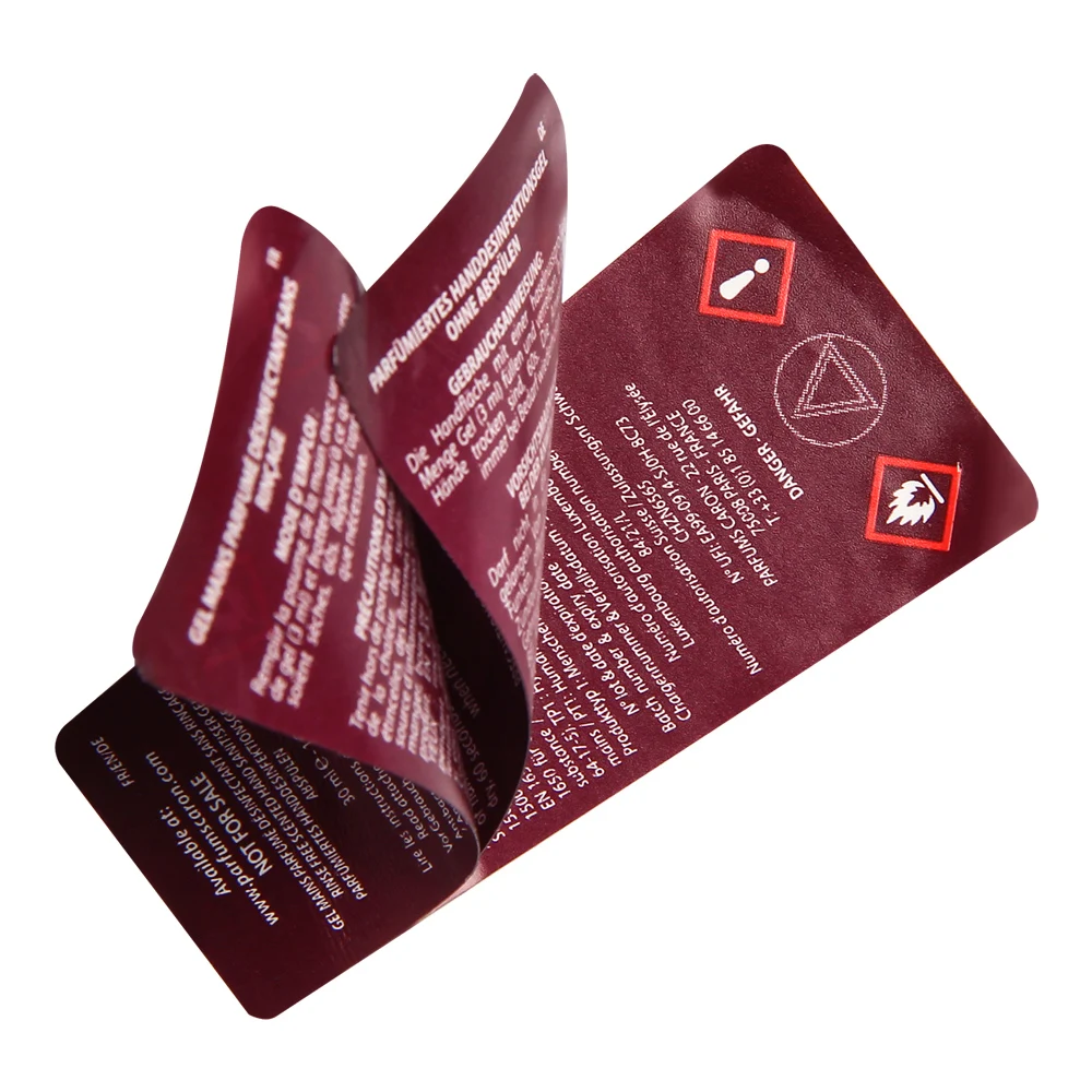 Оптовая продажа многослойная этикетка для печати двухслойных складных этикеток наклейки снятия Многослойных Этикеток со штрих-кодом бесплатный образец