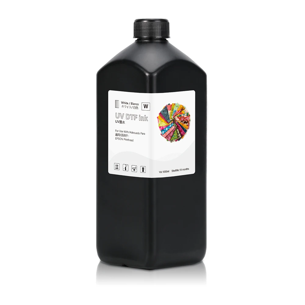 Winnerjet High Quality AB Film Sticker DTF UV Ink 1000ml UV DTF Ink for Epson TX800 XP600 I3200 I1600 4720 DTF Printer UV Ink