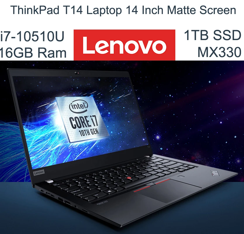 Lenovo Thinkpad i5-10210U processor 14-inch FHD 8GB 2666MHz DDR4 Onboard memory N/A512GB PCIe NVMe SSD laptops