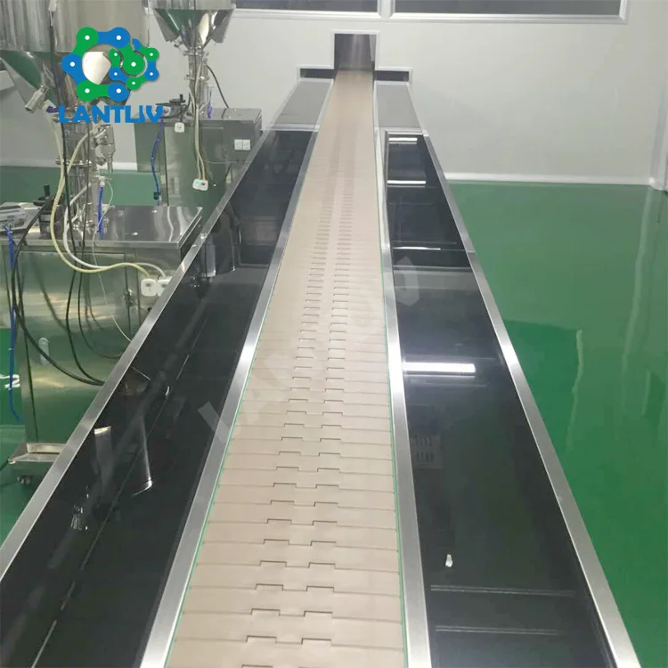 Customized Electronic Stepless Speed Regulation Multi-use PVC Assembly Line 6M Plastic Chain Belt Conveyor Machine for Package