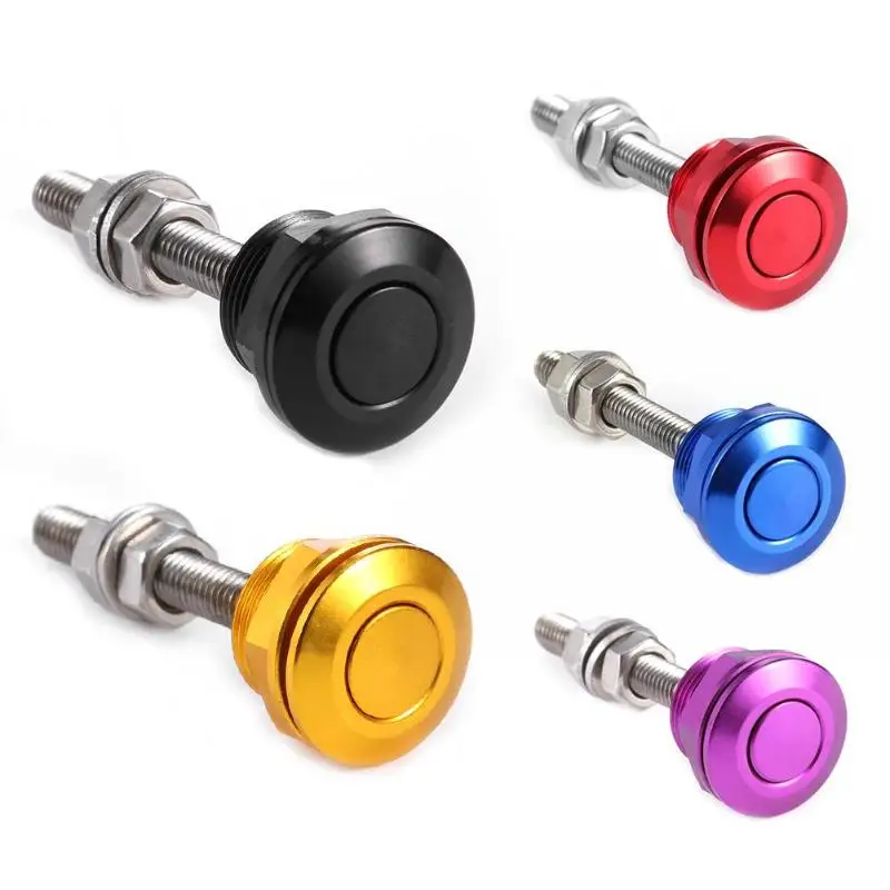 22mm Universal Car Push Button Bonnet Hood Pin Lock Clip Kit Quick Release Latch Engine Bonnets Accessories Car Styling
