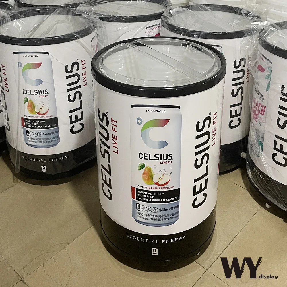 DD3348  Full Print Wine  Ice Storage Holder Beverage Tub Metal Galvanized Tin Pail Beer Ice Bucket for Parties