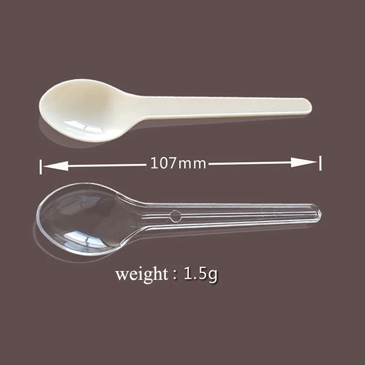 wholesale  plastic spoon ice cream mini dessert spoon measuring spoons