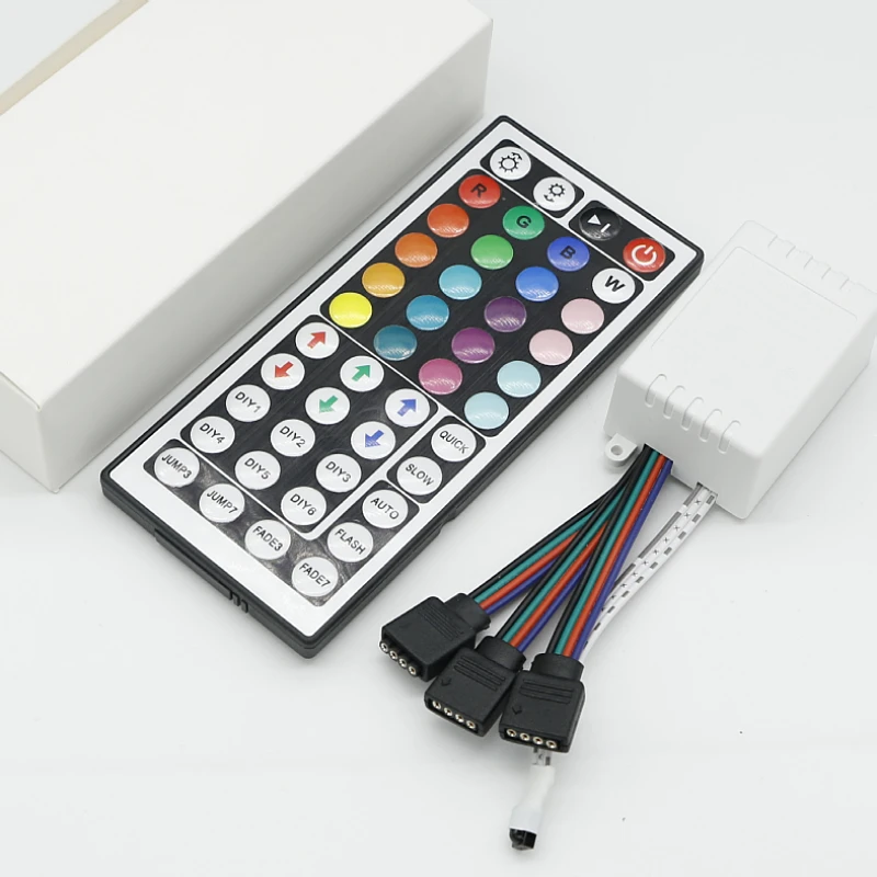 RGB блок управления 44 клавиши один три инфракрасный пульт дистанционного DC12V для дома умные полосы 5050 3528 2835 светодиод