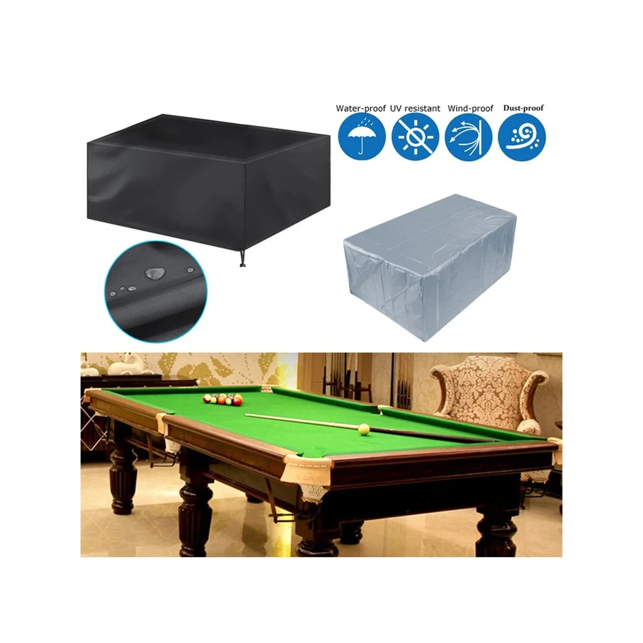 Chinese Supply Black Rectangle Oxford Billiard Table Cover with Uv Resistant