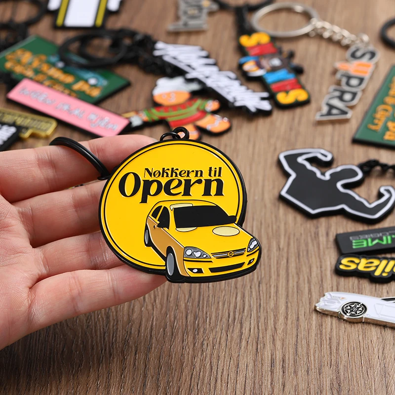 Factory Wholesale Custom Metal Key Chain 2d 3d Company Logo Letter Keychain Key Chains Keyring Custom Enamel Keychain