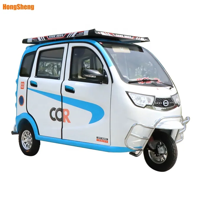 electric tricycle with passenger seat electric tuktuk With Solar Panel Electric Tricycle for passenger