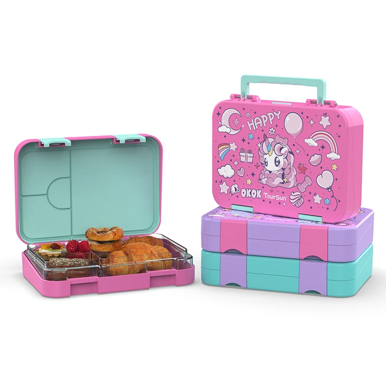 Детские столовые приборы с индивидуальным логотипом изолированные пластиковые коробки для еды купить Bento ланч бокс для детей Bpa бесплатно