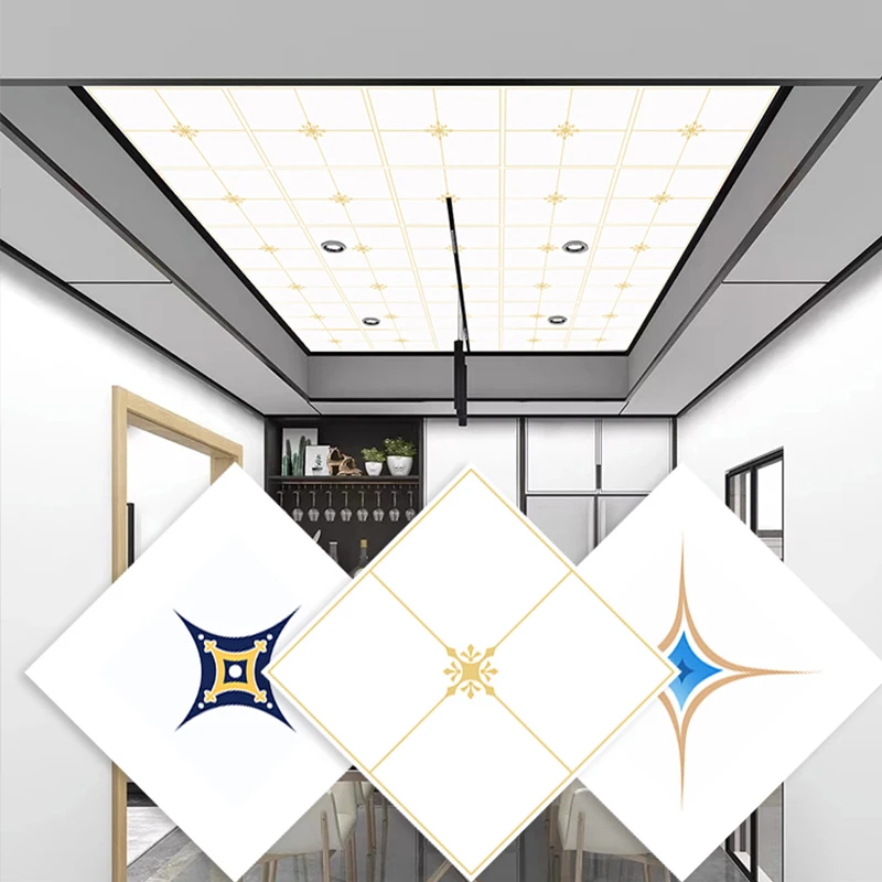 ceiling sticker pvc decoration panels wall self adhesive  tiles ceiling sticker