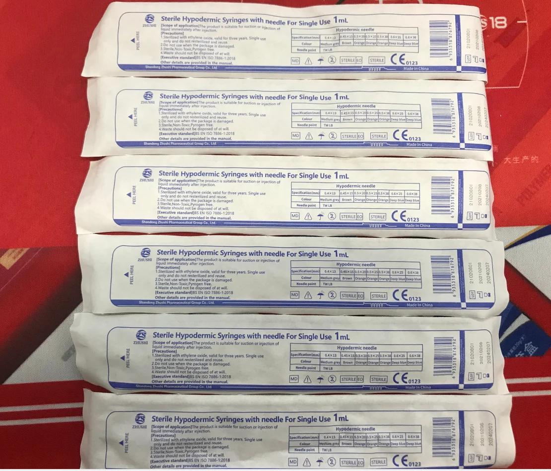 
Disposable luer slip sterile syringe with needle or without needle 1ml 2ml 3ml 5ml 10ml 20ml 30ml 50ml 60ml 