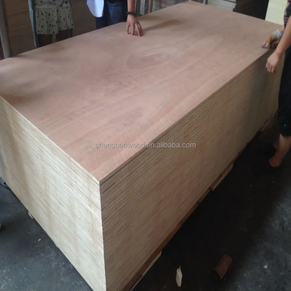 Commercial Plywood  Furniture Grade High Quality Plywood Pine Okoume Bingtangor Pencil Cedar EV White EV Red Sepele