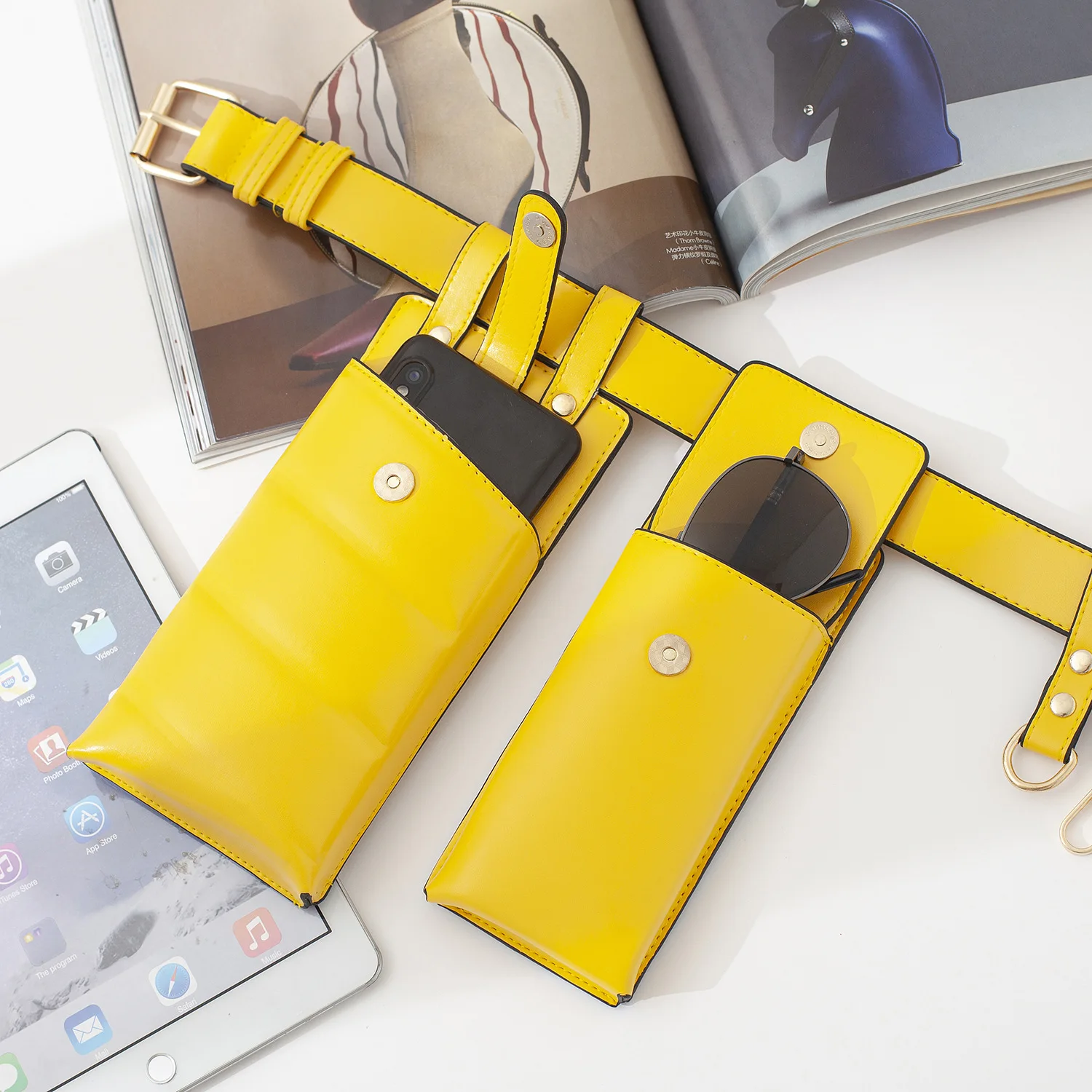 women belts and bag sets waist pouch bag sport running belt leather fanny pack waist bag