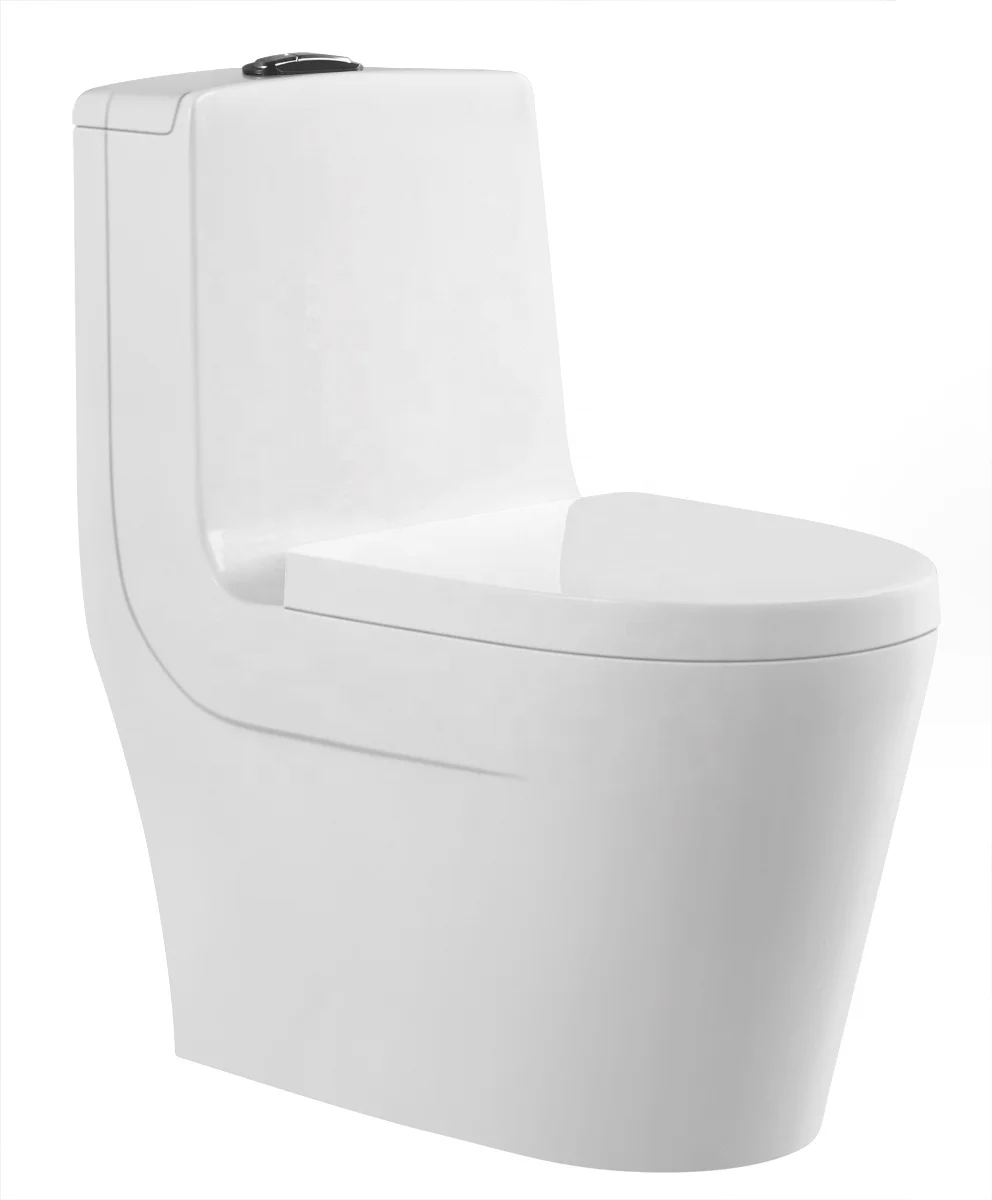 Bathroom Hot Sale Sanitary Wares Toilet Bowl Wc Water Saving Siphon Flushing Water Closet One Piece Toilet