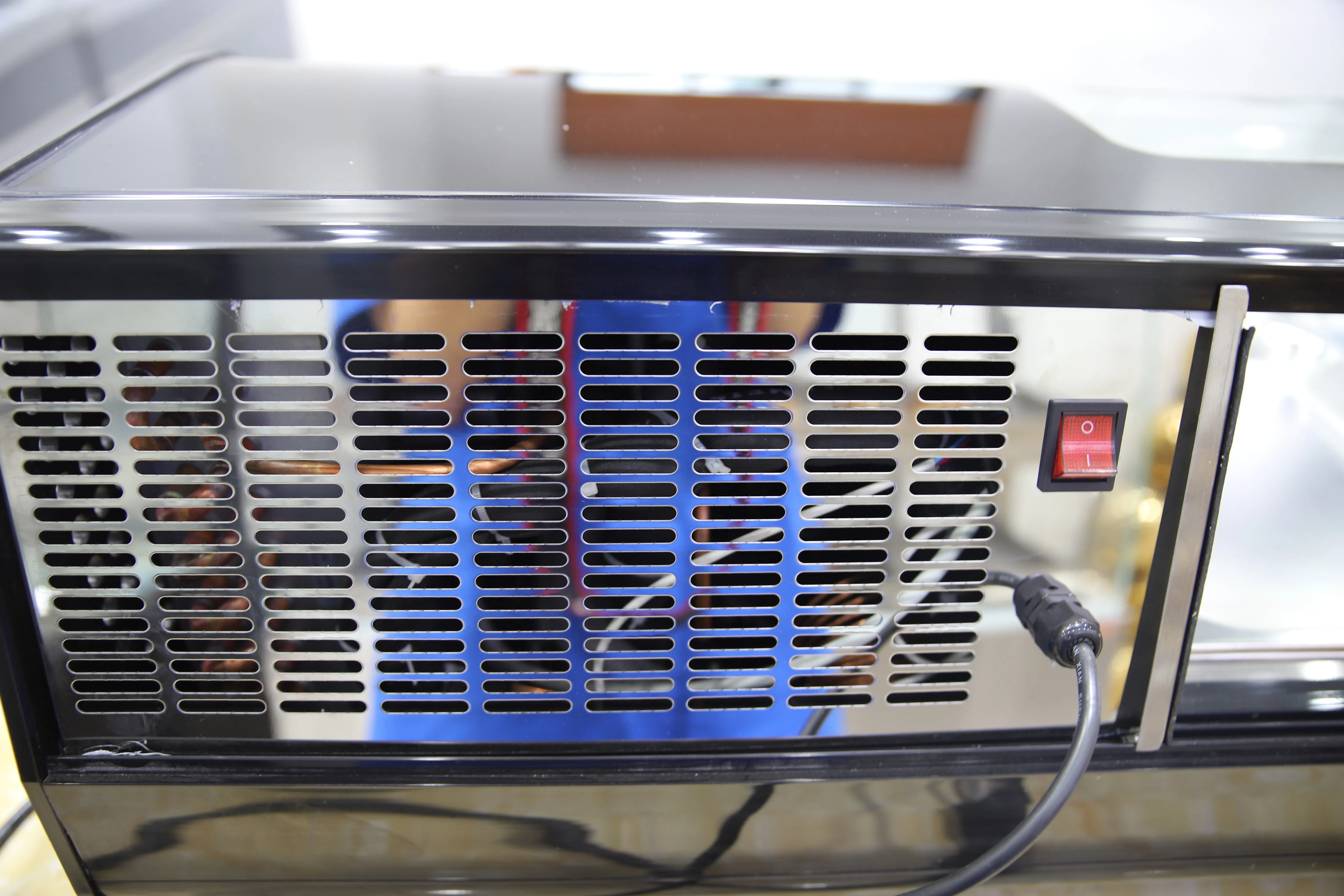 New style table top mini sushi display fridge chiller case sushi-display refrigerator sushi freezer