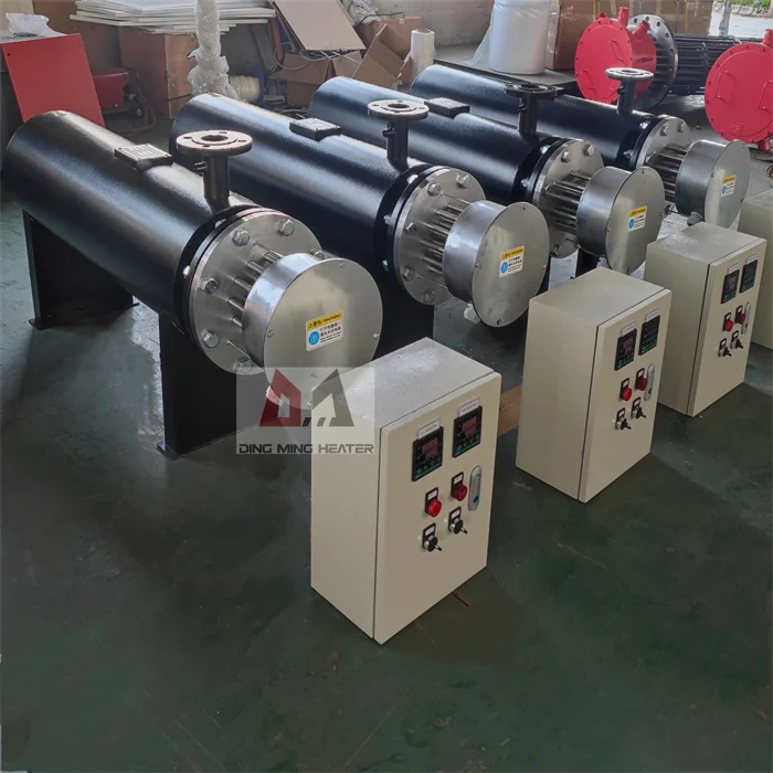 Industrial Horizontal High Temperature Electric Pipeline Circulation Heater For Air Gas Water Or Heavy Oil