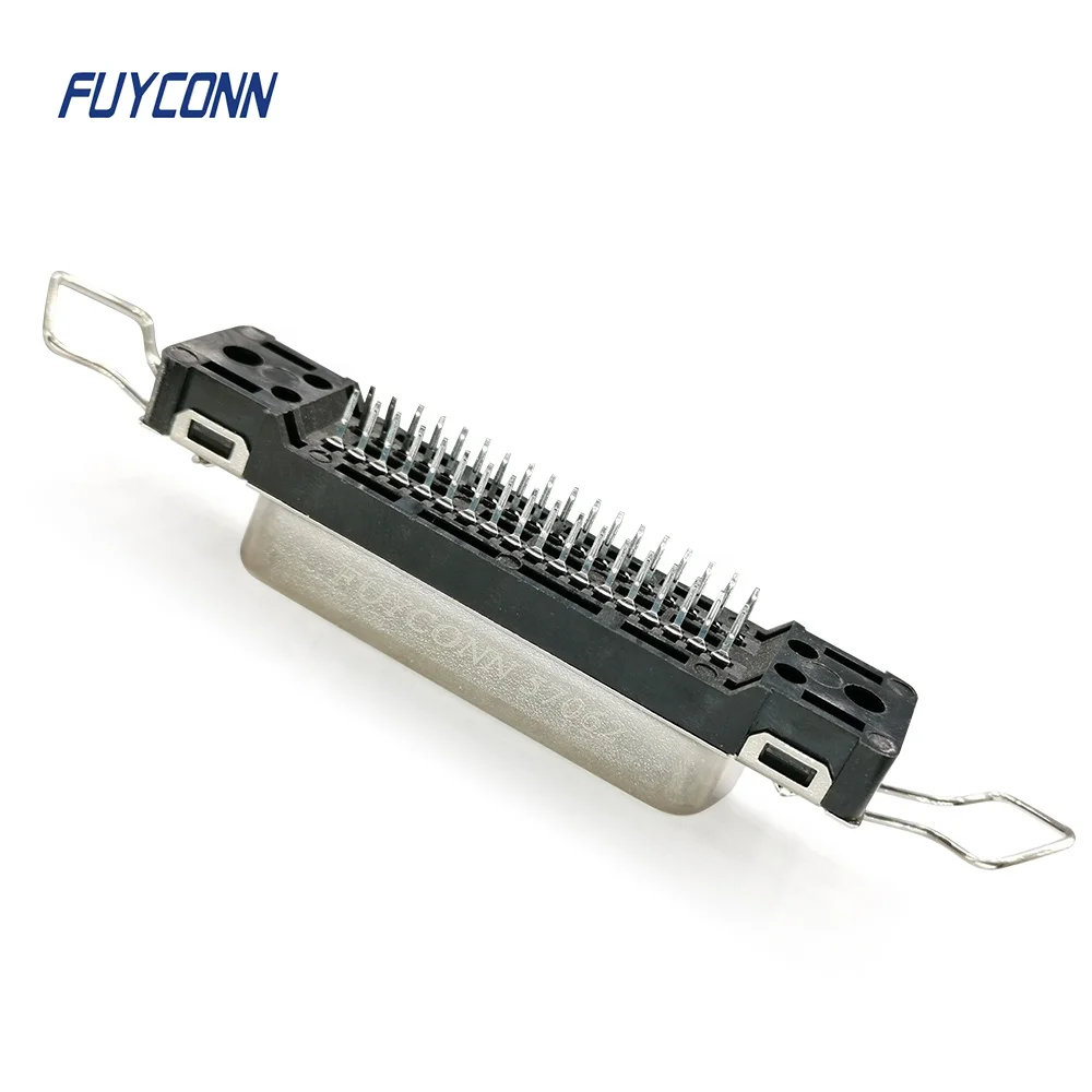 Centronics Champ DDK PCB Straight Connector, Solder DIP Termination Vertical PCB Mount 36 Pin Female Connector for Printer