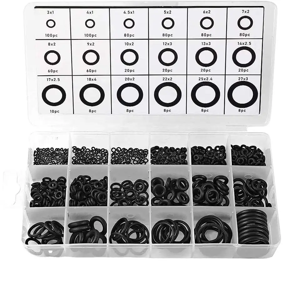 225PCS Nitrile/Silicone Rubber Oring Seal Ring  Used for Automotive Plumbing Repair Oil Seal and Water Seal Factory Direct Sale