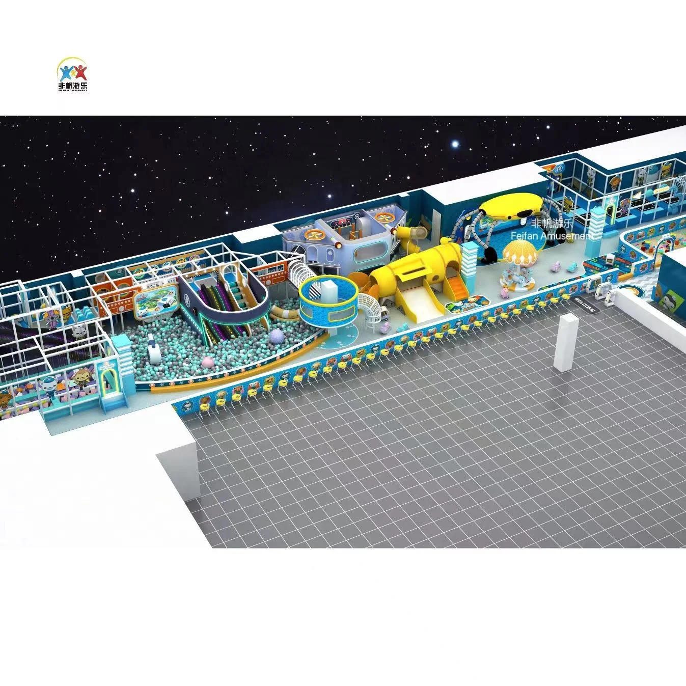 Новая тематическая игровая площадка Octonauts для детей в помещении под заказ мягкая детского сада Детская башня развлечений