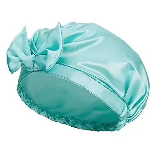 New Style Wholesale Thickened Waterproof Shower Cap For Long Hair Spa Salon Elastic Adjustable And Durable Women Shower Cap