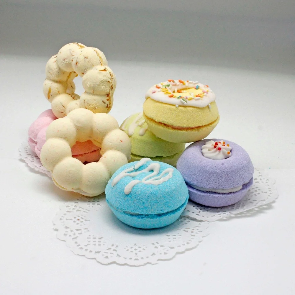 
Macaros Bath Fizzer bubble bath gift set kids narual funny surprise bath bomb set making kit 