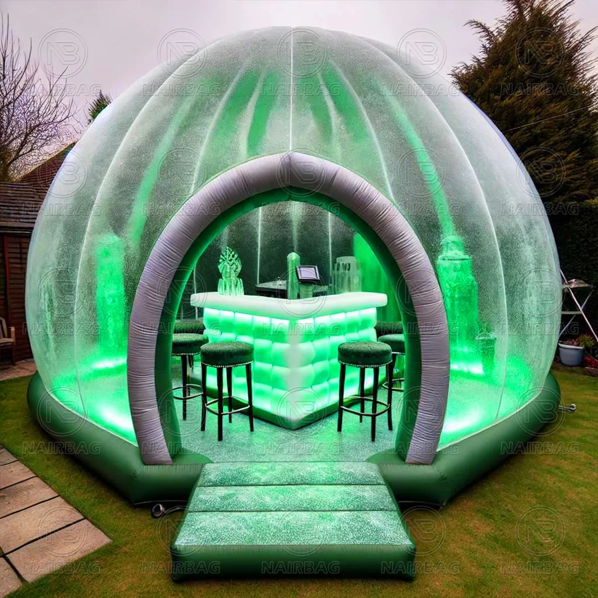 Inflatable Bounce House Bubble Bar Transparent Waterproof Air Dome Tent LED Lights Inflatable Dome Tent Blow Up Igloo Pub