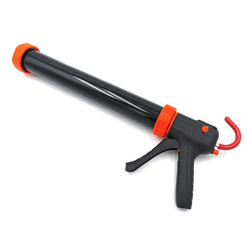20 oz Rotating Barrel Aluminum Sausage Caulk Gun 18:1 Thrust Ratio Ideal For Contractors and DIY
