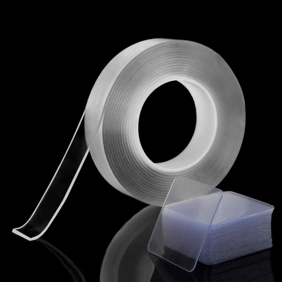 5m/16.5ft Nano Tape Reusable Washable Strong Wall Tape Removable Transparent Nano Adhesive Tape For Home and Office