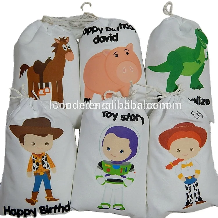 China products cute cartoon cotton bag for birthday party goody gift