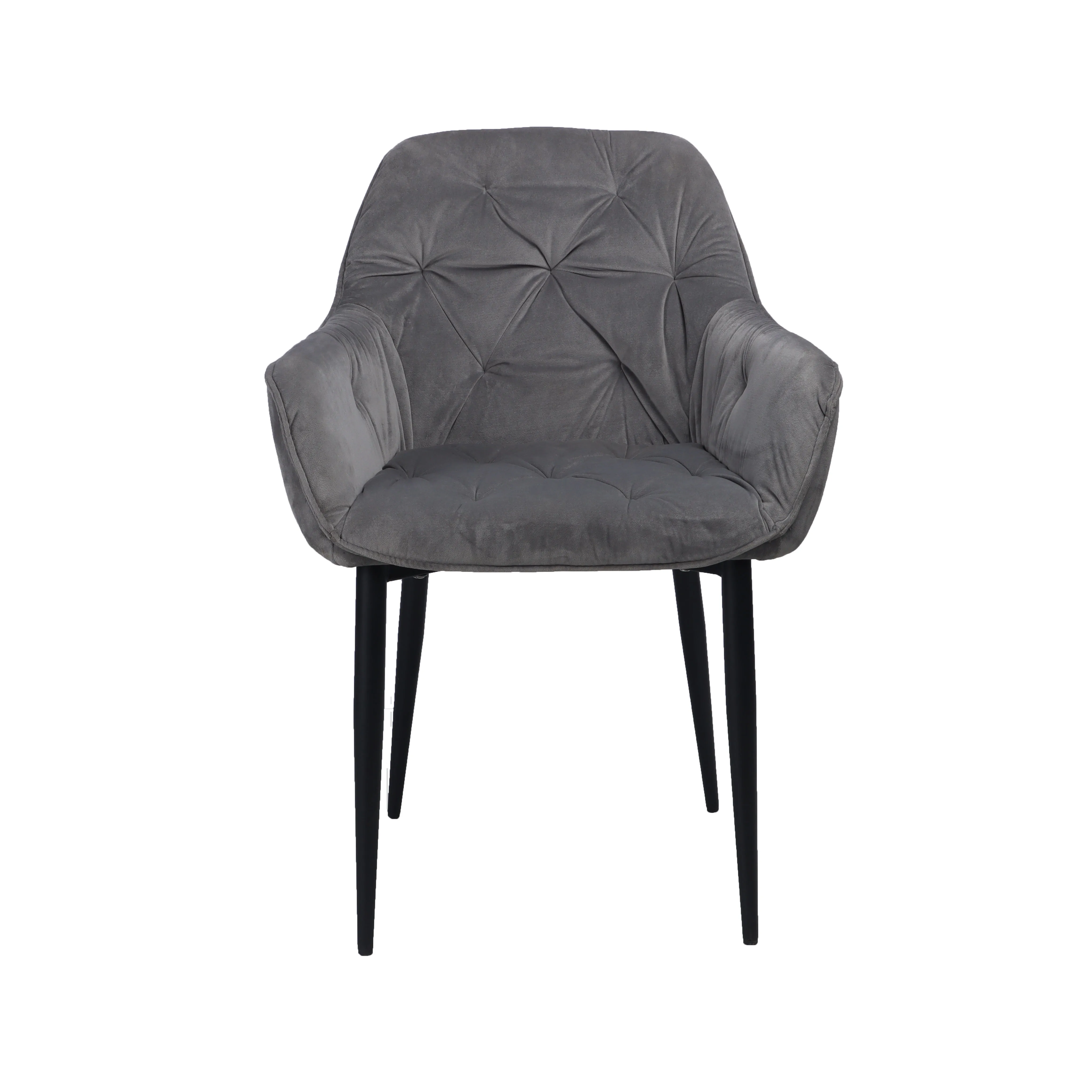 Nordic Velvet Dinning Chair Modern Home Furniture Stuhl Metal Leg Luxury Dining Chair Armrest Chaises Dining Chairs