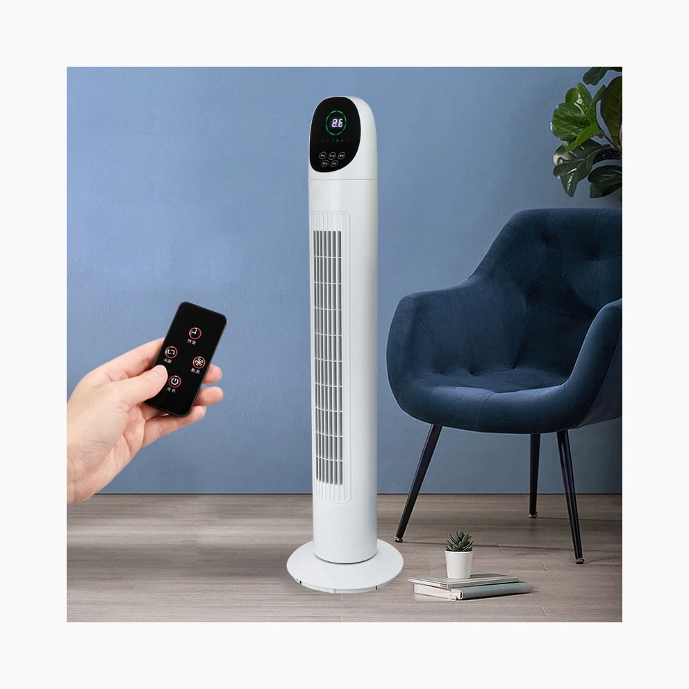 2024 Hot Selling Tower Fan 86cm 98cm Remote Control Strong Wind Portable Tower Fan AC motor Electric High Speed Fan