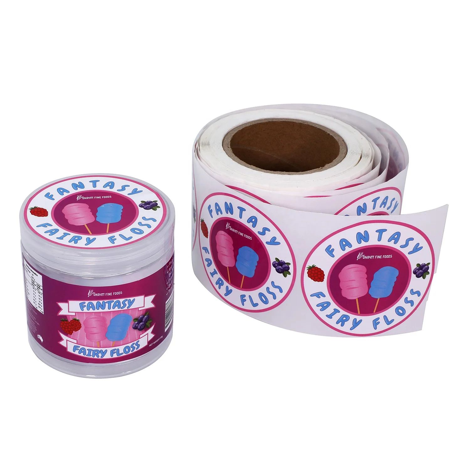 Self adhesive paper sticker