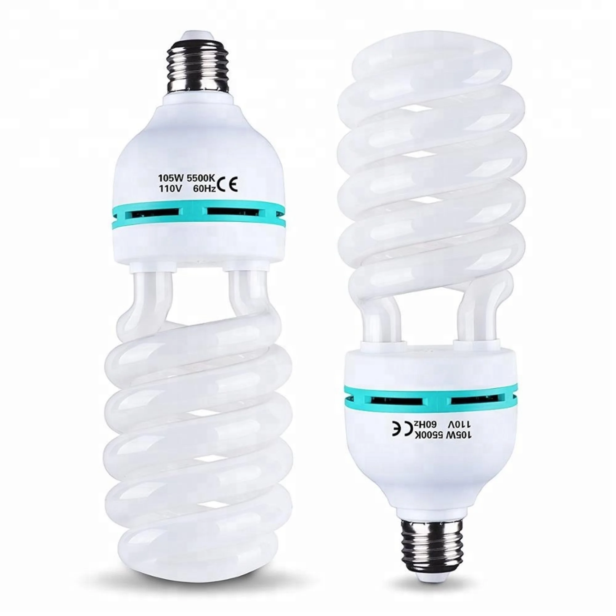 45W Fluorescent Full Spectrum 5500k CFL Day Light Bulb For Photography