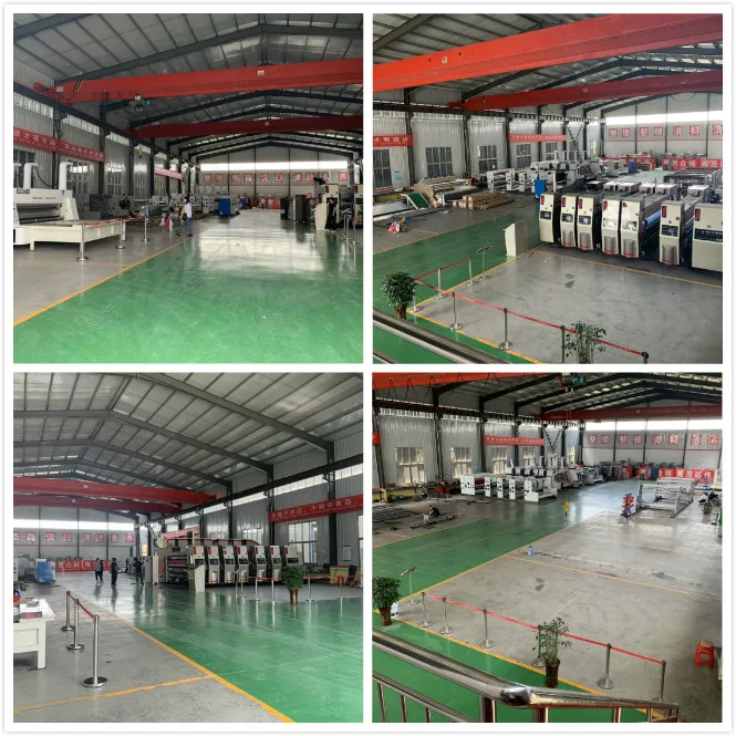 Semi Automatic Chain Feeder Box Flexo Printer 3 Colors Printing Slotting Die Cutting Maker Machine Corrugated Carton