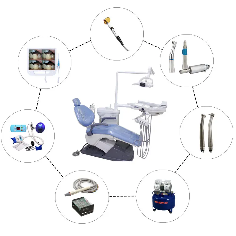 Medical Stomatological Instruments Dental Equipment Electric Dental Chair Unit Dental Chair Machine Dental Chair Kit