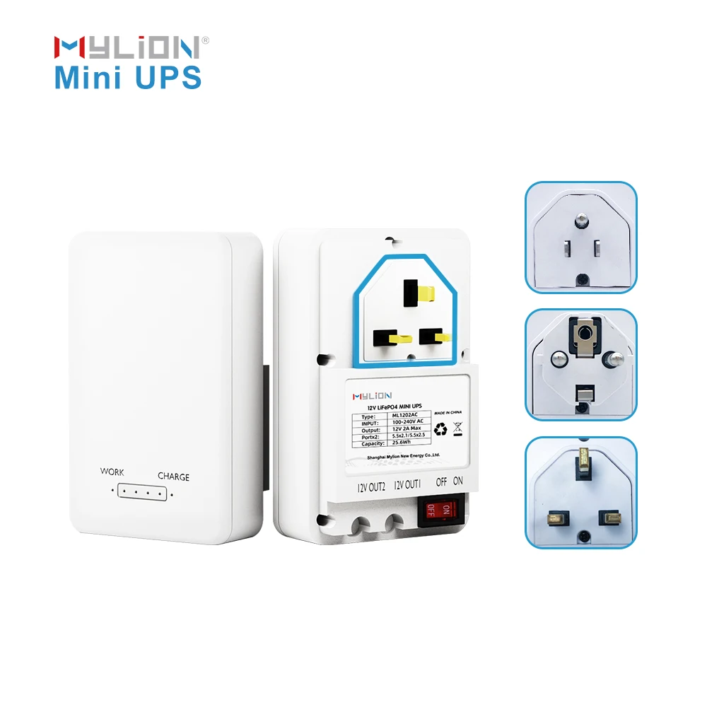 220V AC Mini DC UPS Battery Power Backup 12V 2A 8000mah  UPS Home Use WiFi Router IP Camera Telephone Gateway.