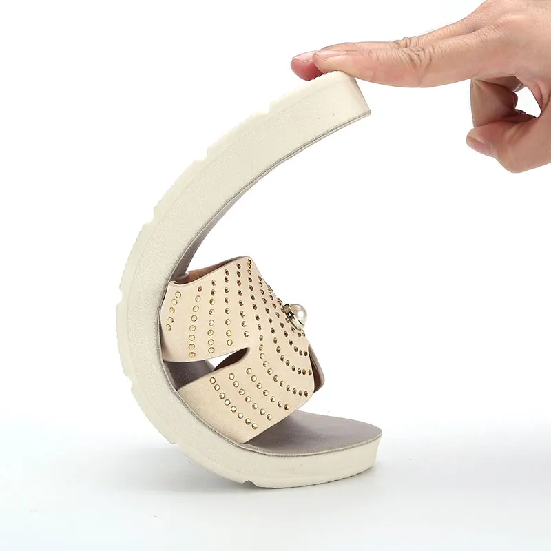 2021 Women Shoes H-type Adults Flat Slippers Hollow-carved Shoes for Women Flat Shoes PU Picture Daily Summer Slippers PU Upper